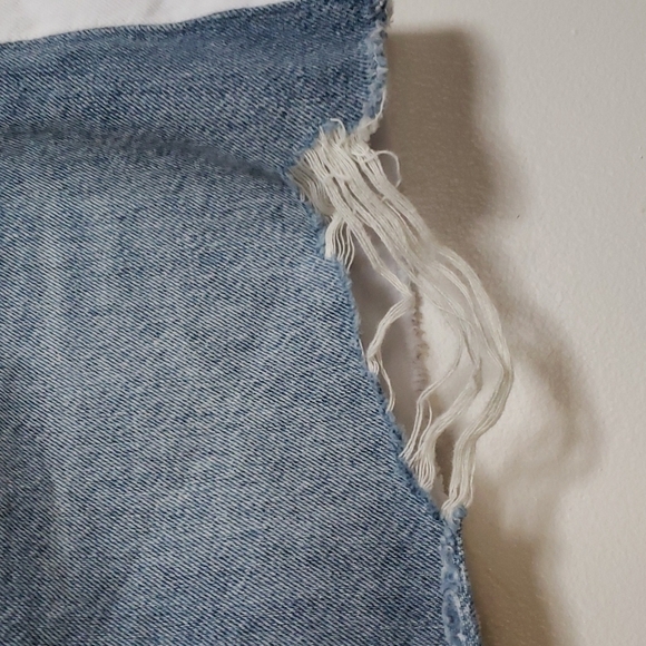 Jonathan Simkhai Distressed Colorblock Shorts Sz 32 - Picture 6 of 11